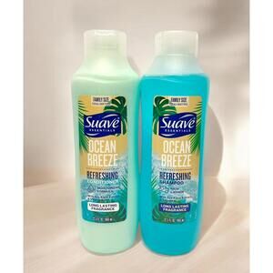 Suave Essentials Ocean Breeze Refreshing Shampoo & Conditioner 22.5oz 2 Bottles